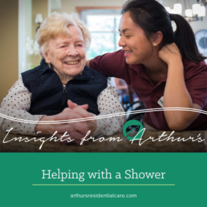 Helping your loved one shower